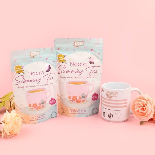 Noera Slimming Tea ISI 60 - Teh Pelangsing Alami Herbal Slimming Tea Noerabeautycare beauty tea happy teh