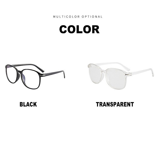 Kaca Mata Versi Korea yang trendi dari kacamata bingkai siswa laki-laki, anti-radiasi retro liar anti cahaya biru muda wanita