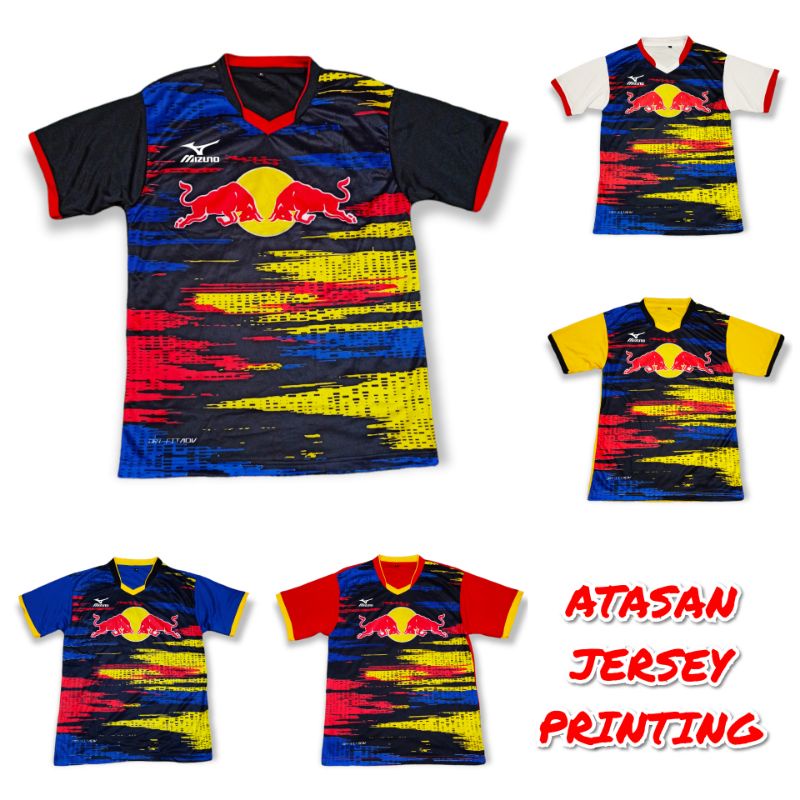 PRINTING MOTIF Atasan Jersey Badminton Badminton Mizuno JERSEY BADMINTON MIZUNO JERSEY RUNNING MIZUN