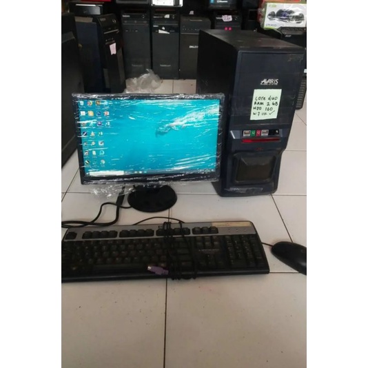 paket pc komputer murah  core 2 duo ram 2gb hdd 160gb