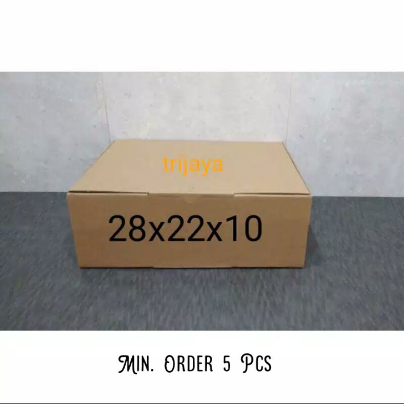 

kardus box pizza / DIE CUT uk 28x22x10 baru polos