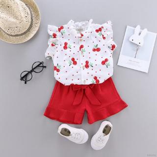 babyme Set 2Pcs Kaos  T Shirt Casual Lengan Flare dan  