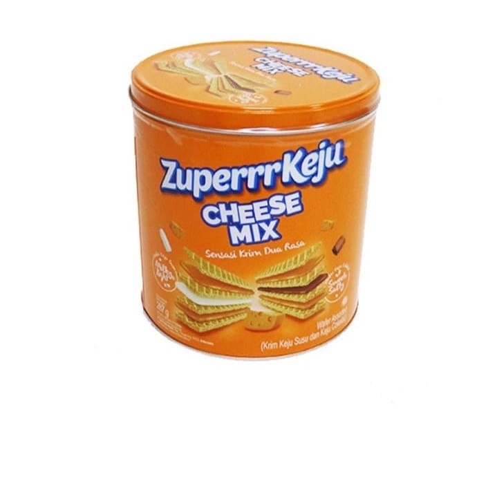Zuperrr Keju Cheese Mix Kaleng 287 Gr