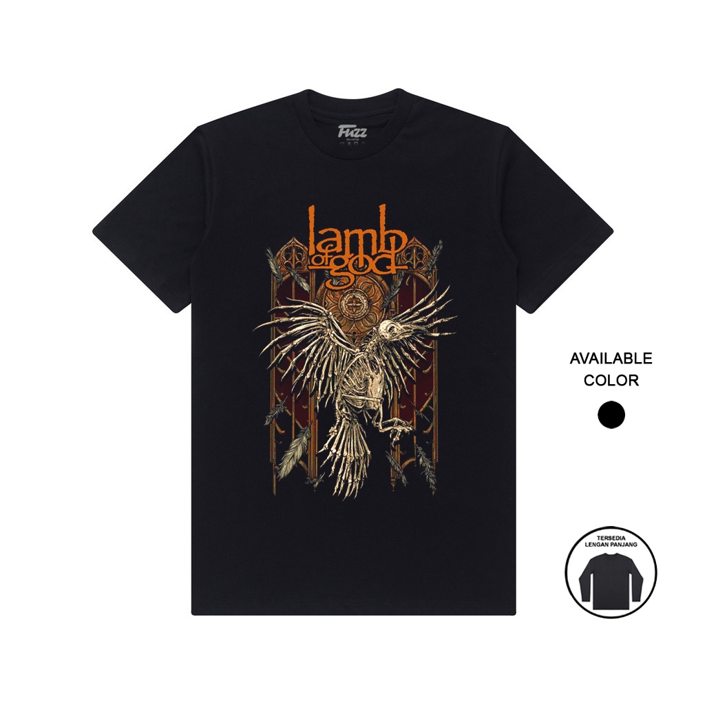 KAOS BAND LAMB OF GOD T SHIRT BAJU DISTRO MUSIK METAL LOG PRIA WANITA ORIGINAL BANDUNG