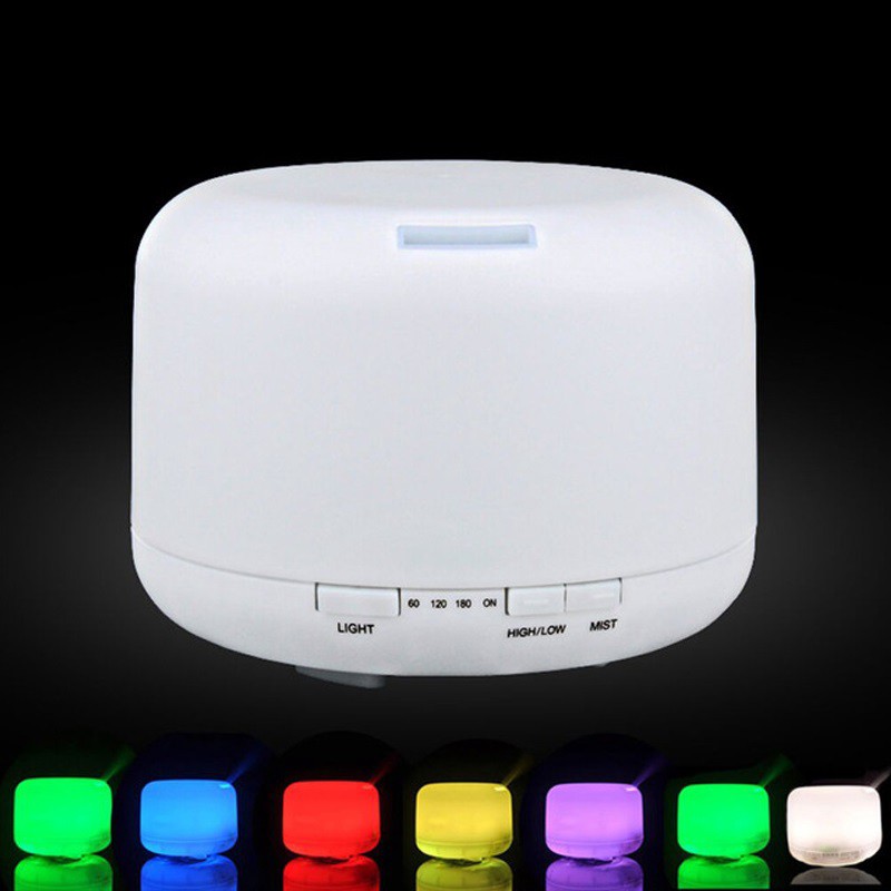 MARKAS HL0107 Humidifier Air 500ML/300ML Ultrasonic Aroma Diffuser Colorful LED Pelembab + Harum