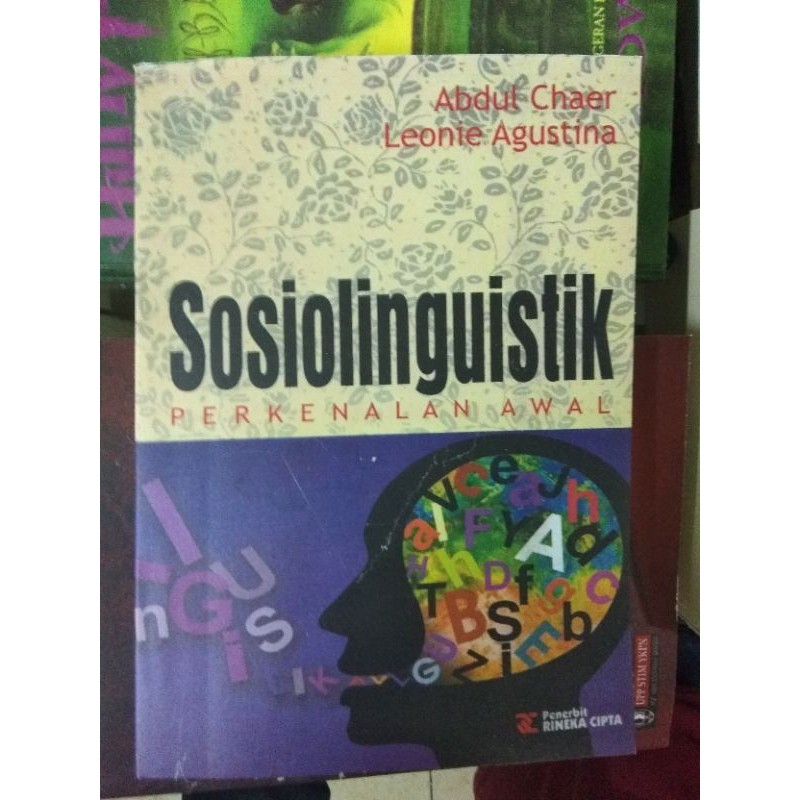 Jual Sosiolinguistik Perkenalan Awal By Abdul Chaer & Leonie Agustina ...