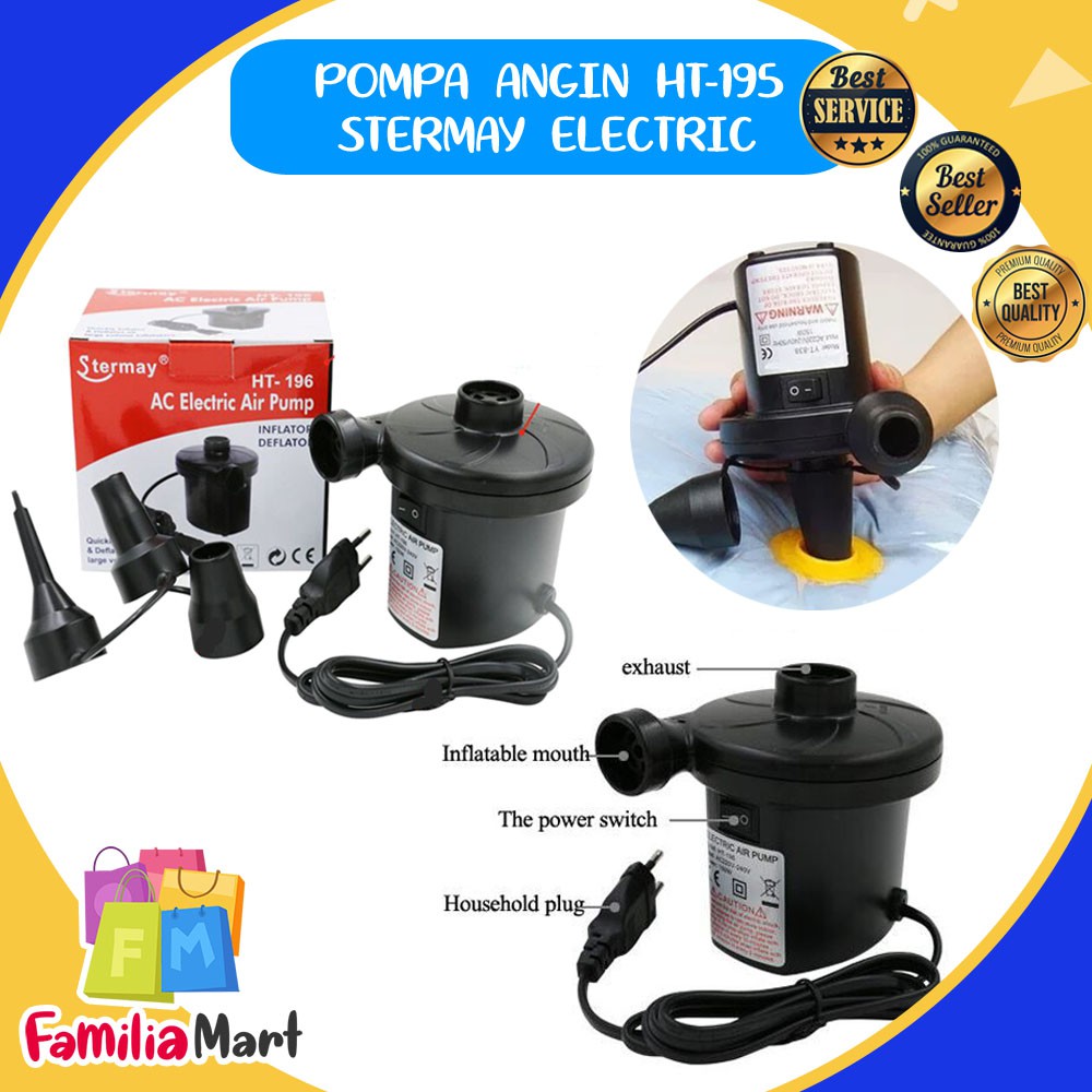 Electric Vacuum Pompa Vacum Listrik Kasur Angin Vakum Elektrik Travel Bags Compressed Volume On STERMAY HT-196