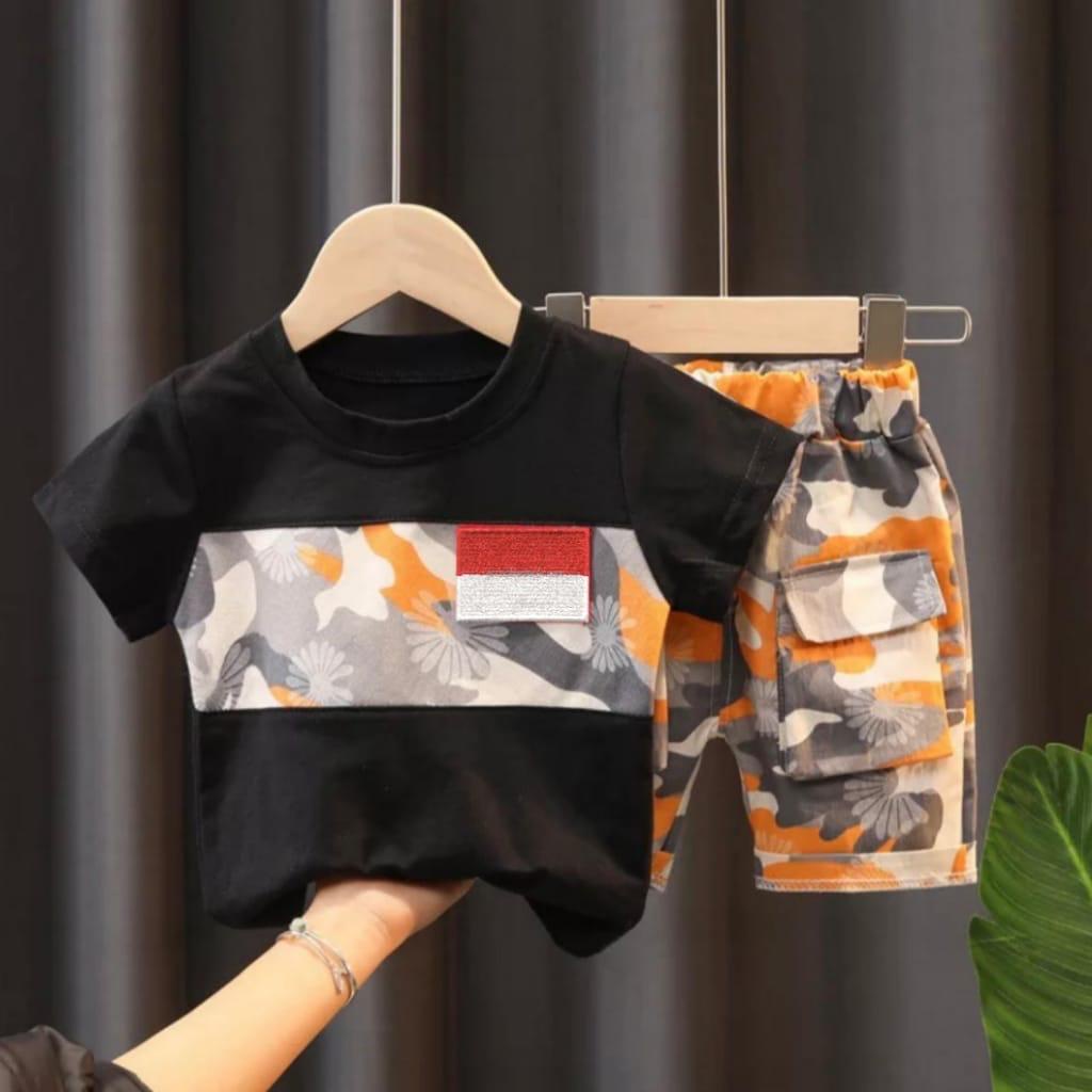 SETELAN BAJU ANAK LAKI-LAKI 1-5 TAHUN SETELAN INDONESIA FASHION LENGAN PENDEK SETELAN BAJU ANAK