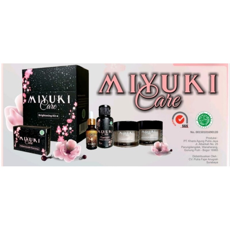 miyuki skin care premium whitening glowing set