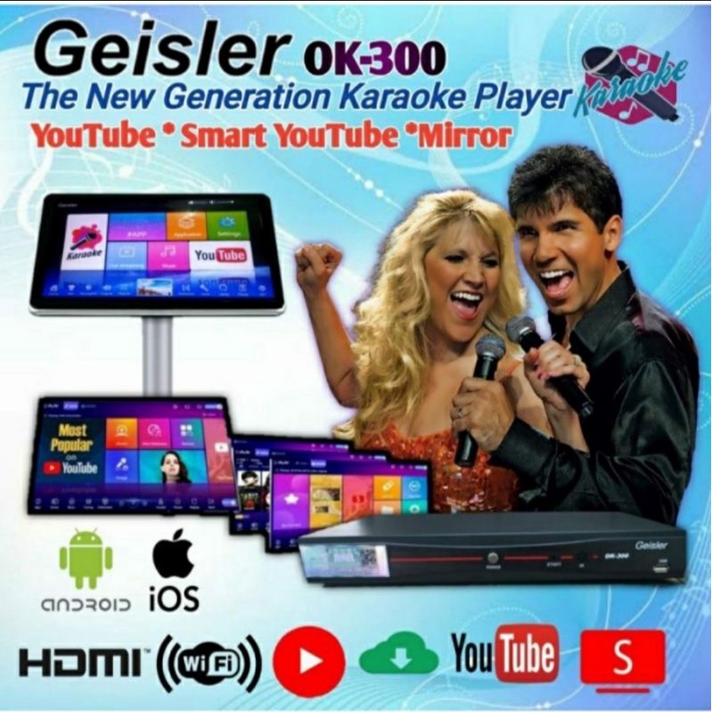 Dvd karaoke geisler ok300 Original karaoke player ok 300 youtube