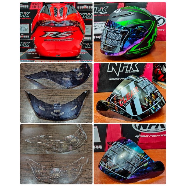 Kaca Helm Nhk R6 | Spoiler Helm Nhk R6 Akrilik