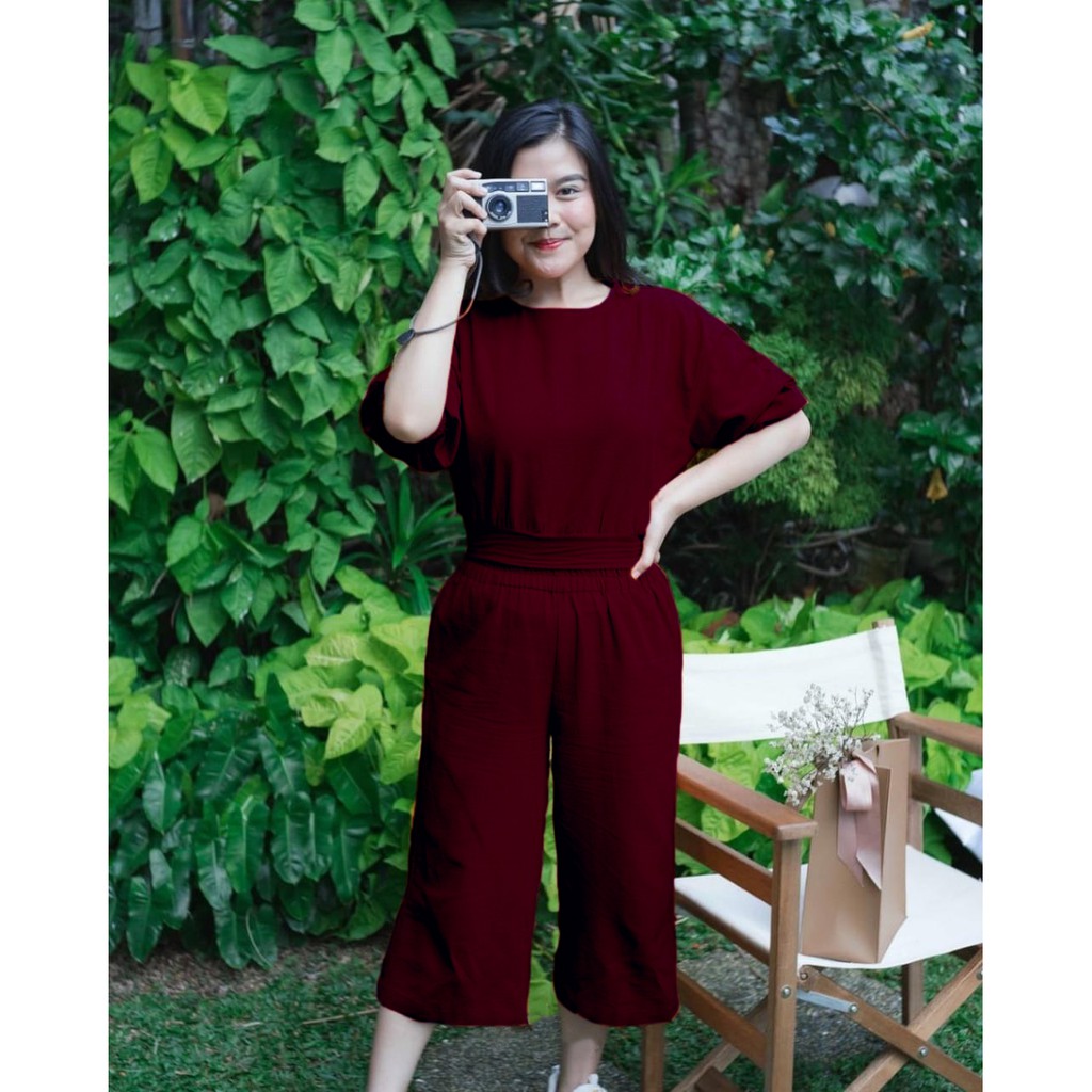 SET NOVA - Setelan Wanita Premium (baju dan celana) allsize fit to XL- Hk-21-2