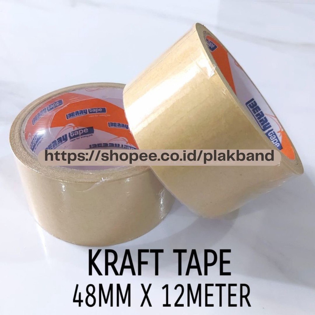 

Kraft Tape Berry 48mm x 12meter