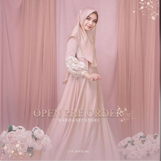 ❤DRESS NARRA BY LYF.OFFICIAL SEMI FORMAL ❤ PRELOVED BY IZZA❤