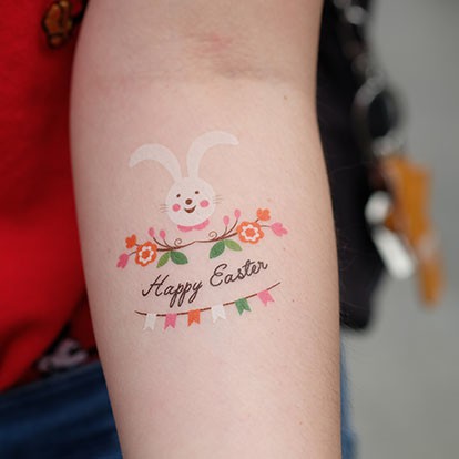 

POTATOO HAPPY EASTER RABBIT Temporary Tatto Sticker