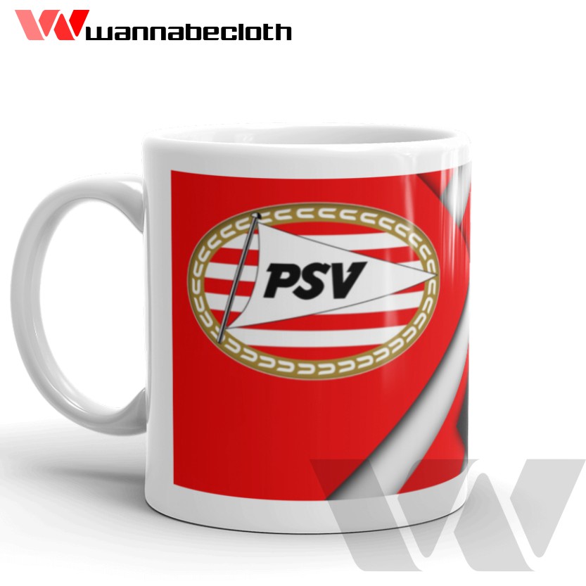 Gelas PSV Eindhoven Mug PSV Eindhoven Cangkir PSV Eindhoven Souvenir Bola PSV Eindhoven Eredivisie