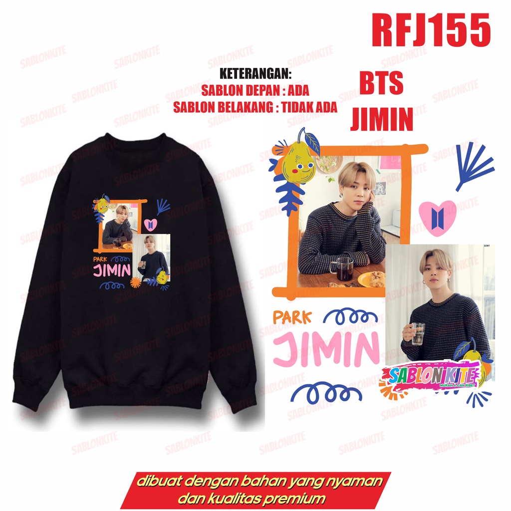 MURAH!!! SWEATER FOTO RFJ155 TAEHYUNG JUNGKOOK JIMIN JHOPE JIN NAMJOON SUGA