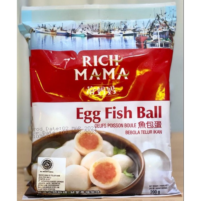 

fish egg ball mama rich. bakso telur ikan