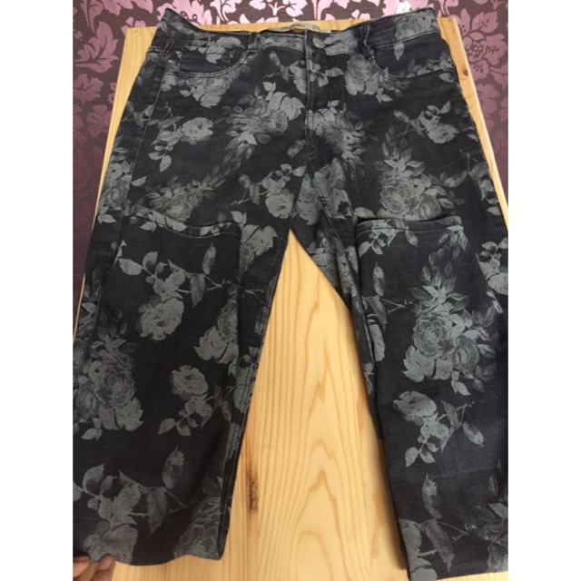 Zara jeans original zara flower