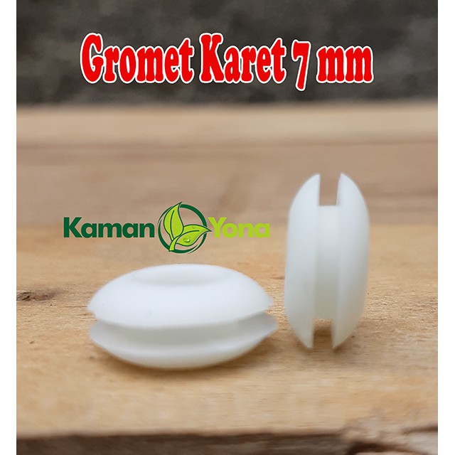 Gromet Karet/Rubber Seal Grommet 7 mm PUTIH