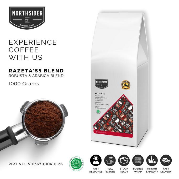 

BIJI KOPI SUSU RAZETA'55 BLEND - 1KG NORTHSIDER COFFEE -Diskon Besar