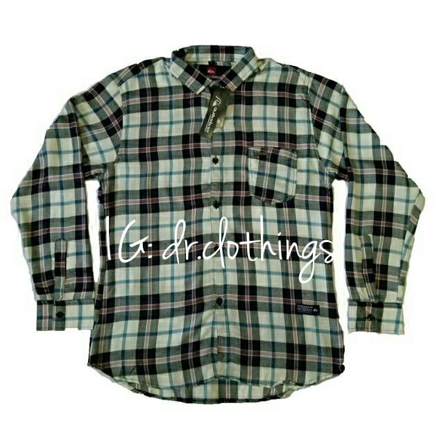 Kemeja Panjang Hem Flanel Distro Quiksilver