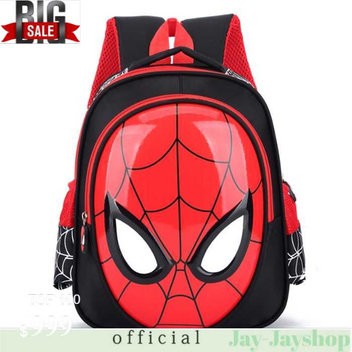 KAFVNIE Tas Ransel Sekolah Anak Backpack Model Spiderman - 1801