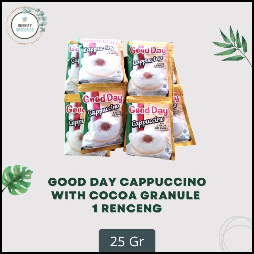 

KOPI GOOD DAY CAPPUCCINO 1 RENCENG 10 PC X 25 GR MURAH !!