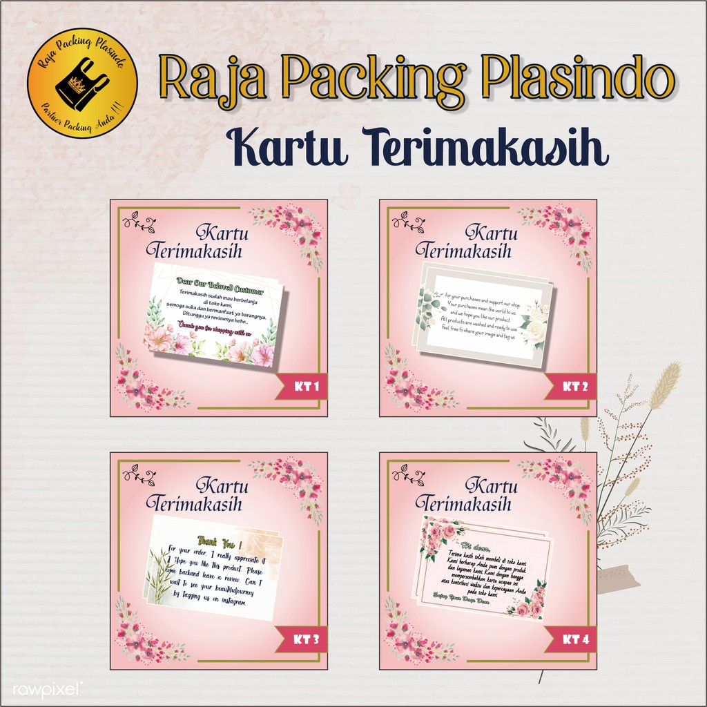 Thank you card custom | kartu ucapan | thanks card | gift card | kartu ucapan thank you for order