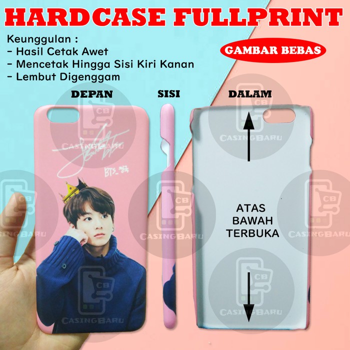 CUSTOM CASE 3D Hardcase FULLPRINT Gambar BEBAS