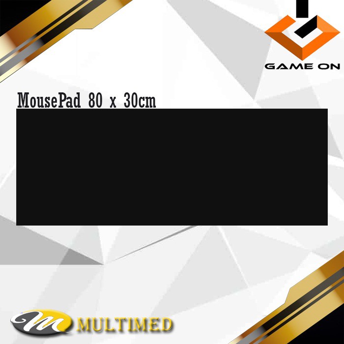 MOUSEPAD Gaming / Alas Mouse Gaming ukuran 80x30cm - Black Polos