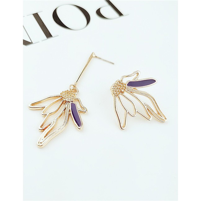 LRC Anting Tusuk Fashion Gold Branches With Pearl Earrings F49281