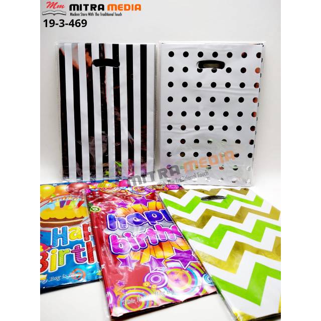 KANTONG PLASTIK ULANG TAHUN MOTIF LUCU