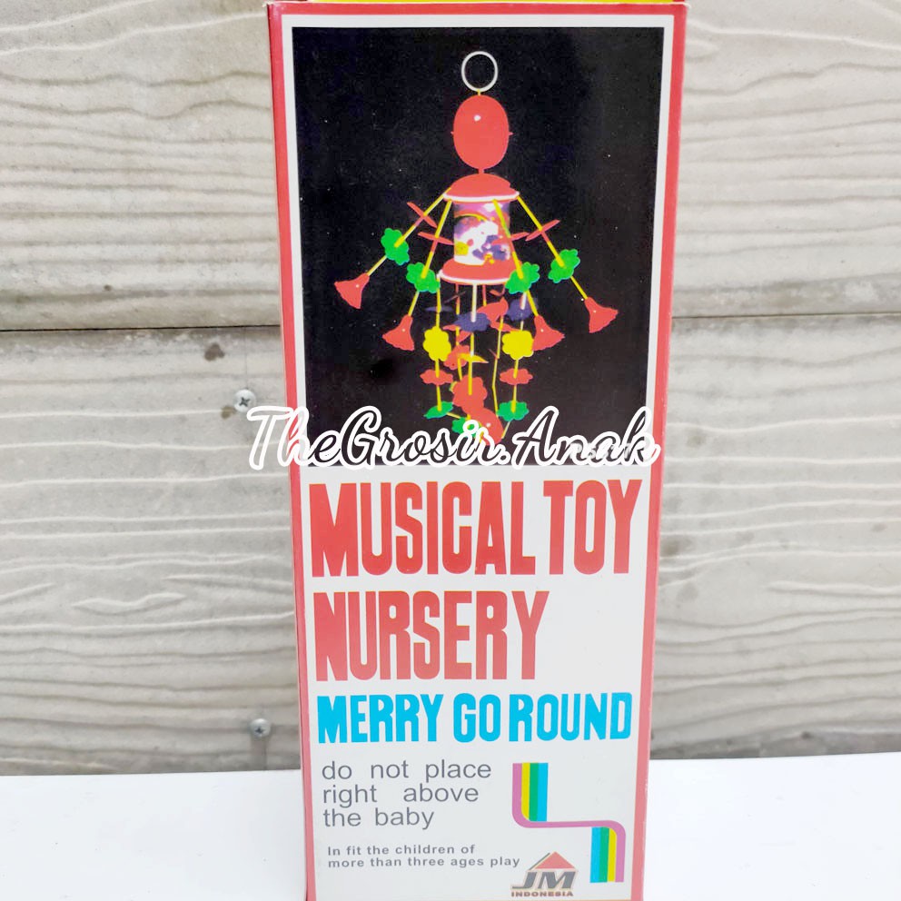 Musical Toy Nursery Merry Ground Mainan Bayi Kerincingan Gantung Putar Musik