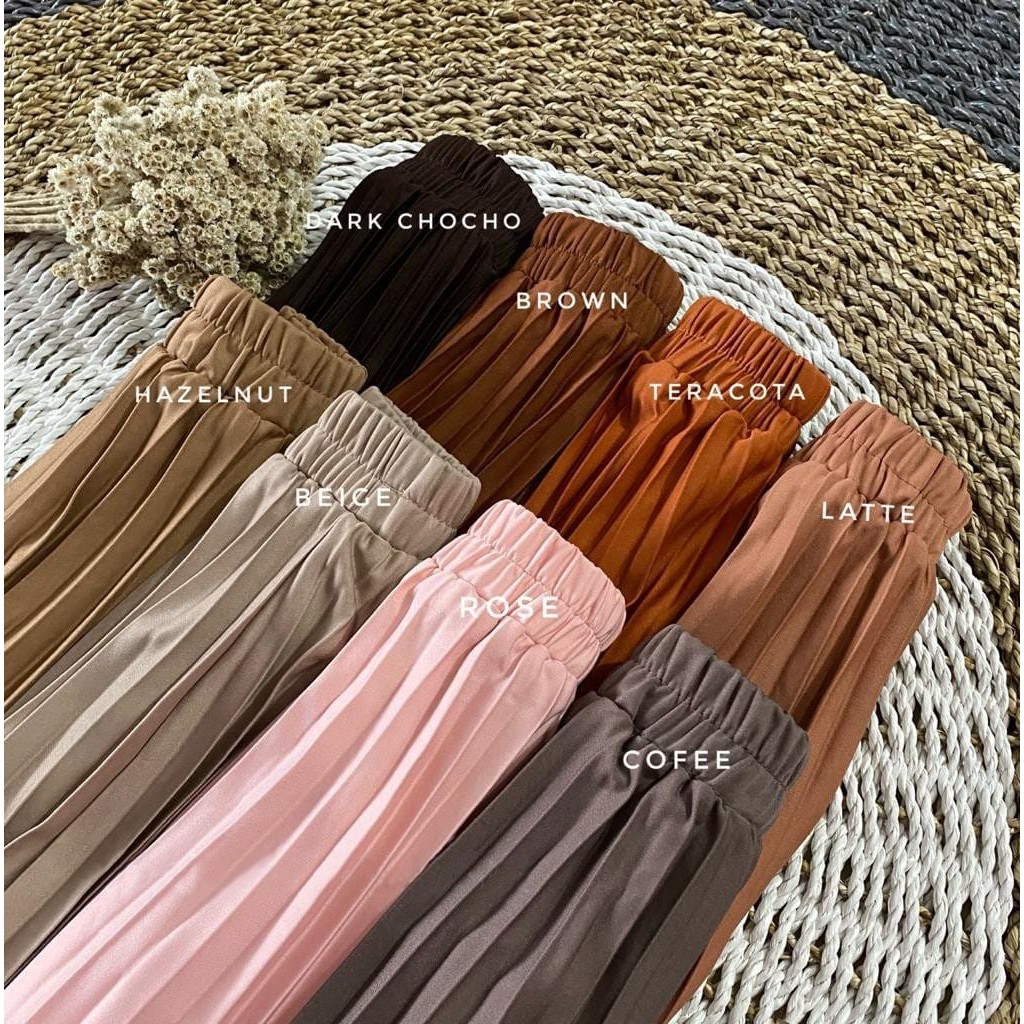 PROMO!! ROK PLISKET PREMIUM / MAXI SKIRT PRISKET | Shopee Indonesia