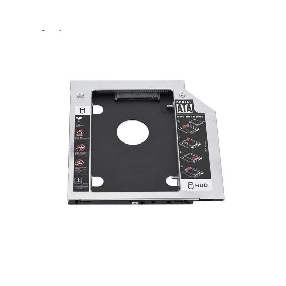 Second harddisk hdd ssd caddy 9.5mm Tipis Slim 2.5&quot; sata 3.0  for internal drive dvd laptop