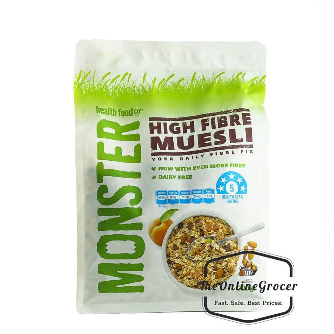 

Monster High Fibre Muesli with Apricots and Dates (Kurma) 700gr