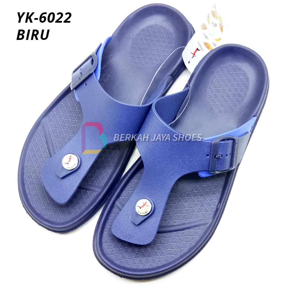 Sandal Pria - Sandal Jepit Pria Karet Inkayni YK-6022 Varian Warna