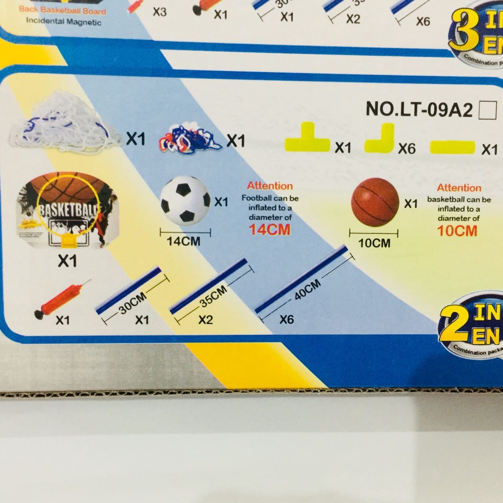 HZ Mainan Tiang Gawang Football and Basketball 2In1 Merge Set