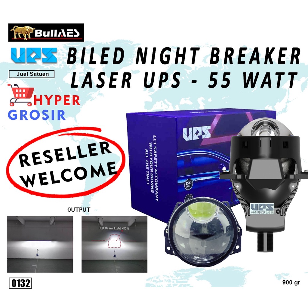 Projector BILED NIGHT BREAKER LASER 3 Inchi MERK UPS  I BILED LASER