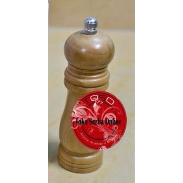 DISKON Classic Pepper Mill Pepper Lada Grinder Gilingan Merica 6 Kayu