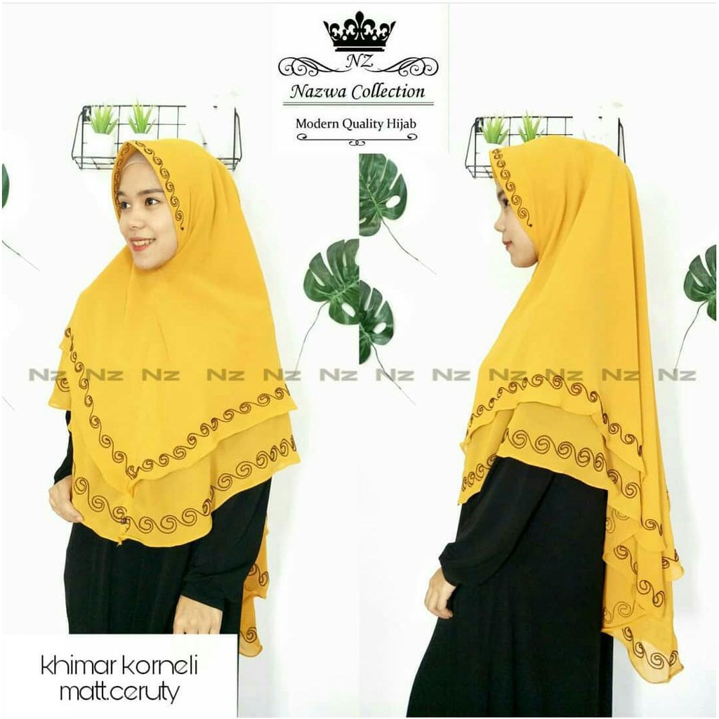 Jilbab Khimar  Standar Corneli Cerutybabydoll By Nazwa