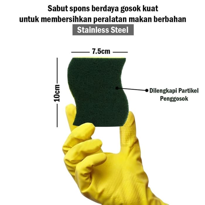 3M Scotch Brite Sabut Spons Hijau Isi 2 Pads ID-30P2