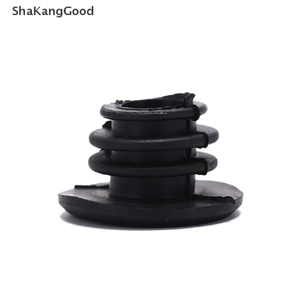 Skid 4pcs Tutup Ujung Stang Sepeda Mini Bahan Karet Warna Hitam