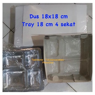 Jual Plastik Mika Sekat Tray Cm Sekat Cm Sekat Dus Nasi Rames Kotak Box Katering