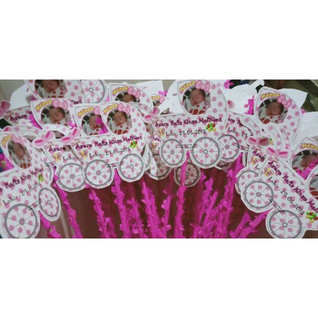 Bendera aqiqah baju /stoler/lucu/unik