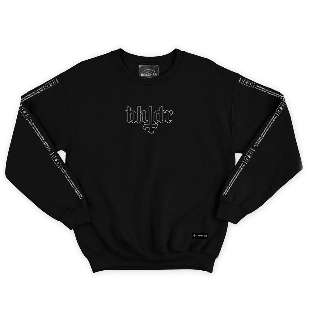 BEHOLDER Crewneck Sacrifice Black