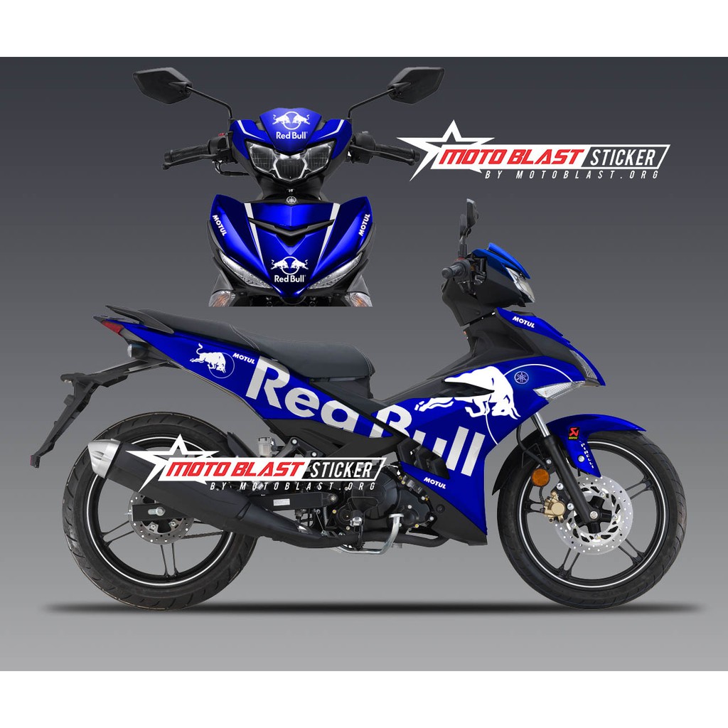 Decal stiker striping motor Yamaha Mx King 150 Redbull