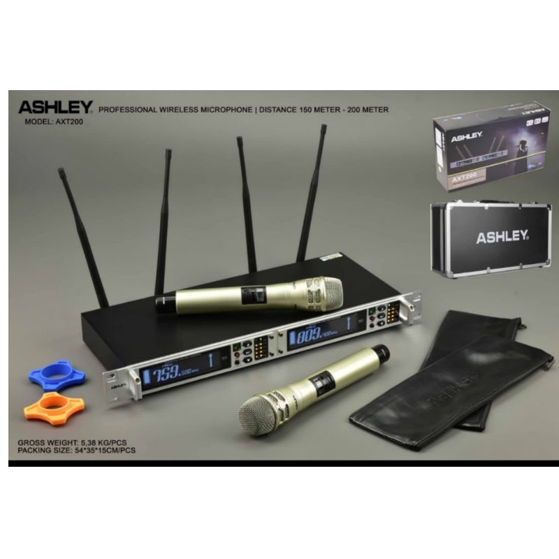 MIC ASHLEY  WIRELESS MICROPHONE AXT200 ORIGINAL MIC ASHLEY AXT200