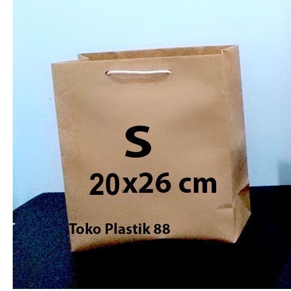 

Paperbag Coklat Polos Size S (20 x 26 cm)